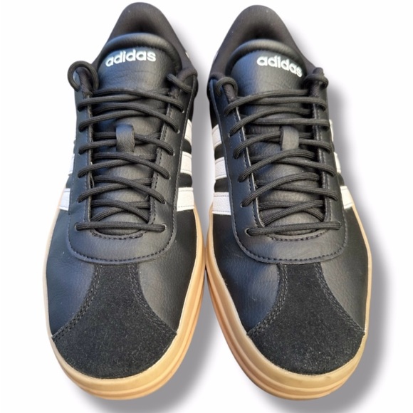 Adidas VL Court Bold Women's Size 10 Platform Shoe Sneaker Leather Streetwear - Picture 3 of 8